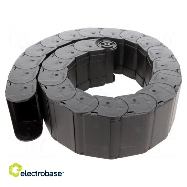 Cable chain | 158 | Bend.rad: 100mm | L: 1012mm | Int.height: 40mm