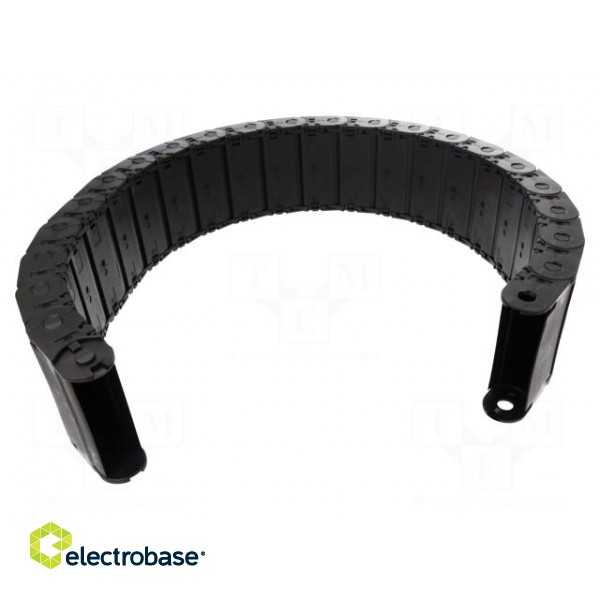 Cable chain | 2480 | Bend.rad: 100mm | L: 1012mm | Int.height: 25mm