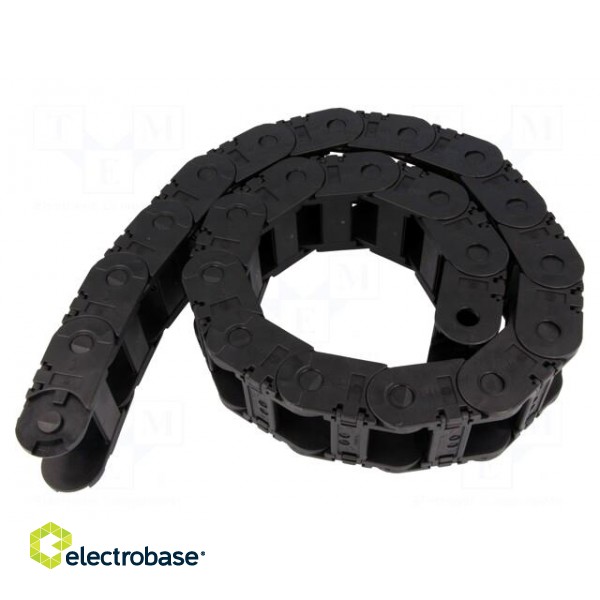 Cable chain | 2500 | Bend.rad: 225mm | L: 1012mm | Int.height: 25mm