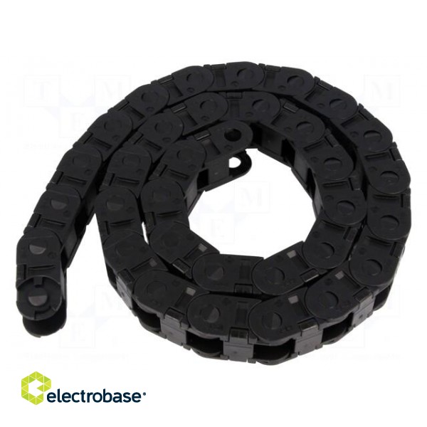 Cable chain | B15/B15i | Bend.rad: 75mm | L: 1006mm | Int.width: 15mm