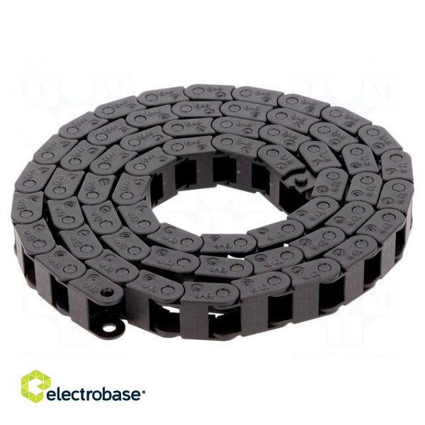 Cable chain | Series: 04 | Bend.rad: 28mm | L: 1002mm | Int.height: 7mm