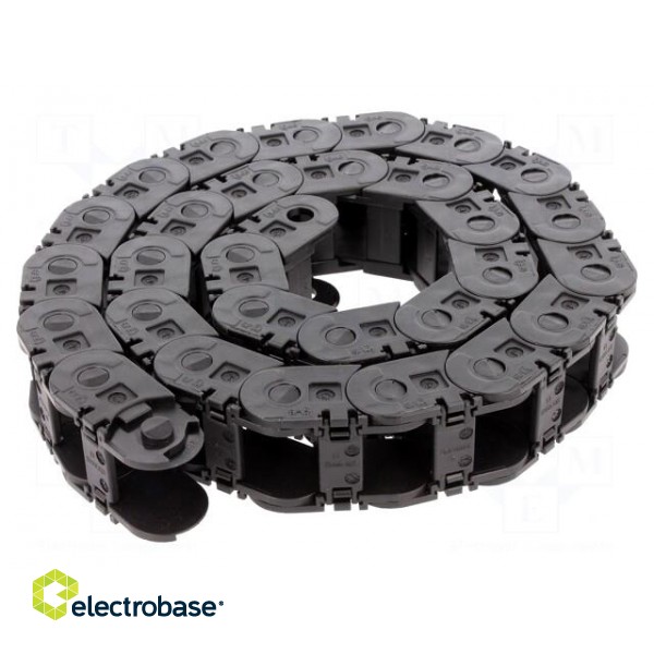 Cable chain | 1500 | Bend.rad: 180mm | L: 999mm | Int.height: 21mm