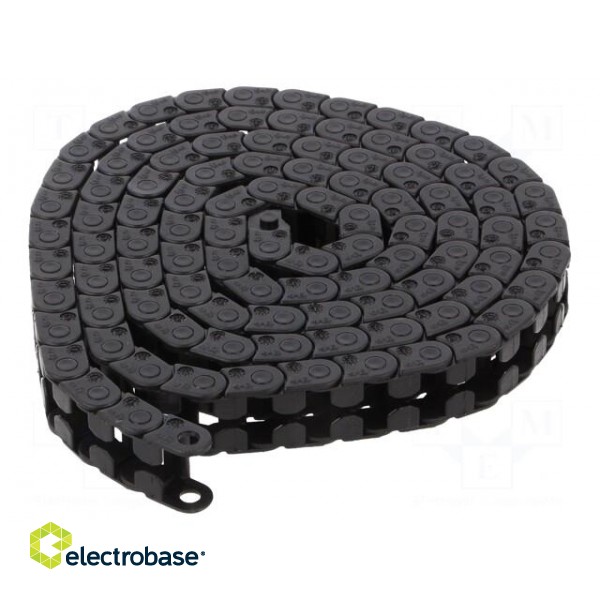 Cable chain | E03 | Bend.rad: 10mm | L: 1000mm | Int.height: 5mm