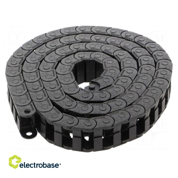 Cable chain | E045 | Bend.rad: 18mm | L: 1040mm | Int.height: 9.4mm