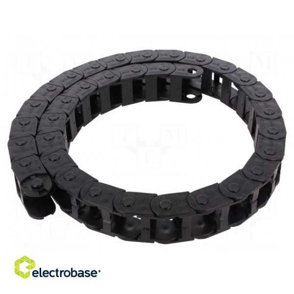 Cable chain | E14 | Bend.rad: 28mm | L: 1006mm | Int.height: 19mm