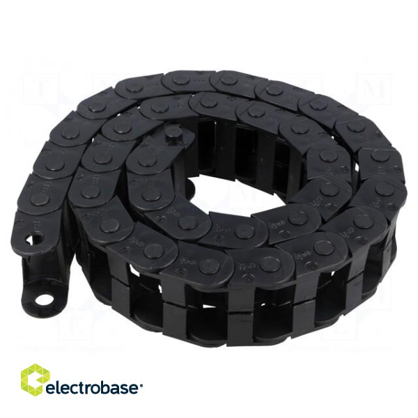 Cable chain | E14 | Bend.rad: 28mm | L: 1006mm | Int.height: 19mm