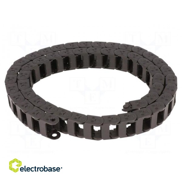 Cable chain | E2C.10 | Bend.rad: 38mm | L: 1000mm | Int.height: 10.6mm