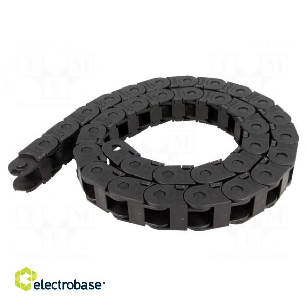 Cable chain | LIGHT | Bend.rad: 28mm | L: 986mm | Int.height: 17mm