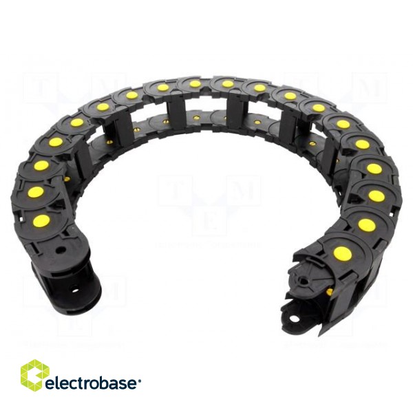 Cable chain | MEDIUM | Bend.rad: 200mm | L: 1000mm | Int.height: 37mm