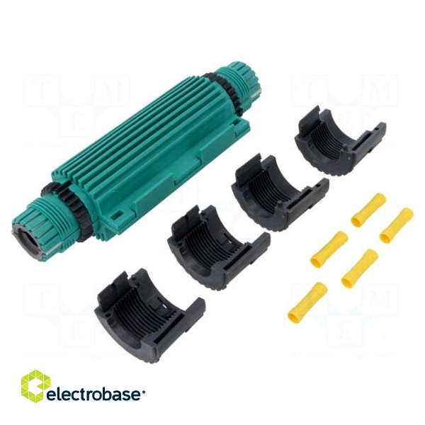Gel cable joint | RELICON | polypropylene | IP68 | green | Y: 190mm фото 1