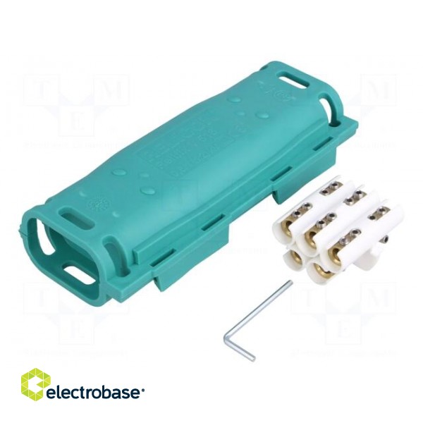 Gel cable joint | RELICON | polypropylene PP | IPX8 | green | Y: 180mm image 1