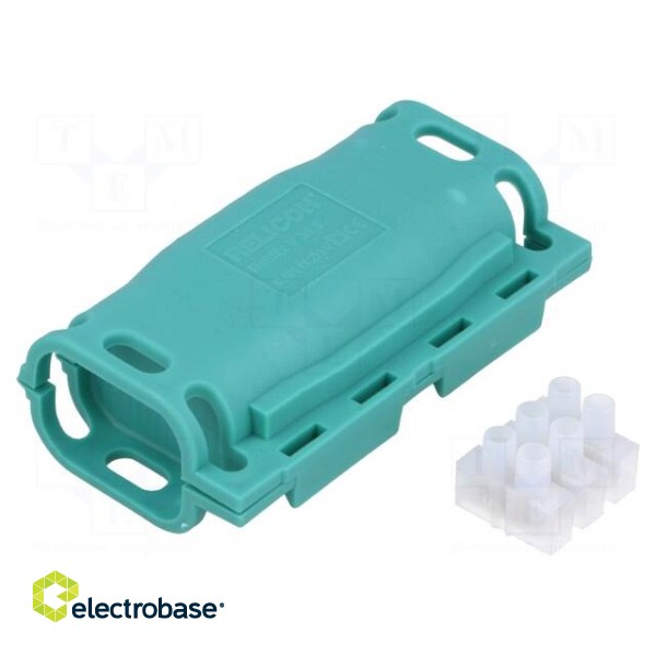 Gel cable joint | RELICON | polypropylene | IPX8 | green | Y: 86mm image 1