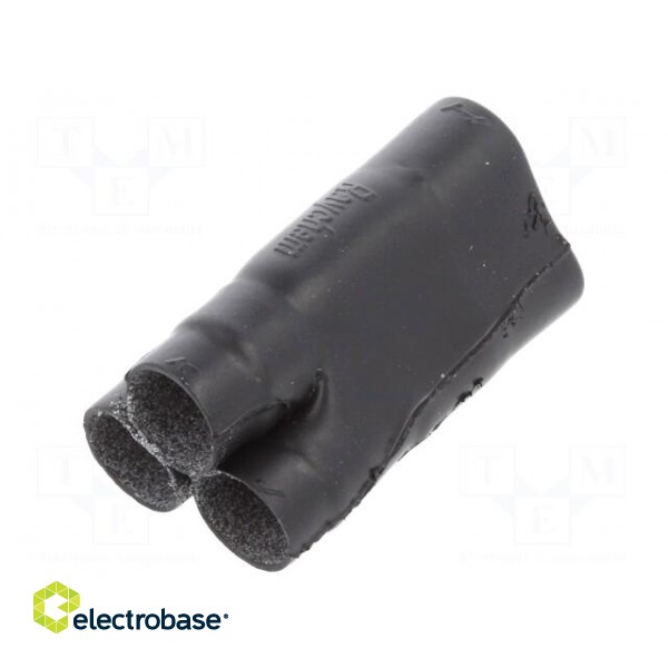 Cable breakout | glued | black | elastomer | -75÷150°C | No.of term: 3 image 1