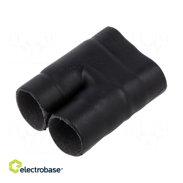 Cable breakout | glued | 20mm | black | elastomer crosslinked | T