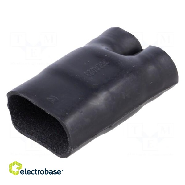 Cable breakout | glued | 26.9/13.2mm | black | elastomer crosslinked image 2