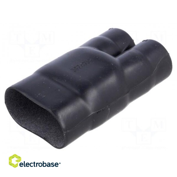 Cable breakout | glued | 38.6/26.9mm | black | elastomer crosslinked image 2