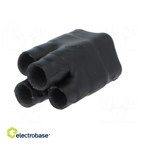 Cable breakout | glued | black | elastomer | -75÷150°C | No.of term: 4 image 2
