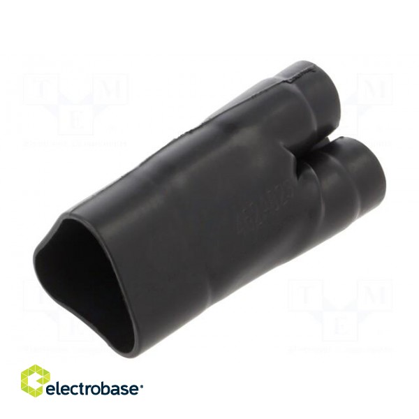 Cable breakout | glueless | 38.6/19.3mm | black | -75÷150°C | RAYCHEM image 1