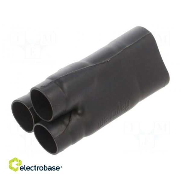Cable breakout | glueless | 38.6/19.3mm | black | -75÷150°C | RAYCHEM image 2