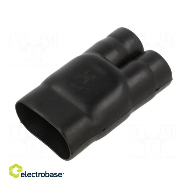 Cable breakout | glueless | 38.6/26.9mm | black | -75÷150°C | RAYCHEM
