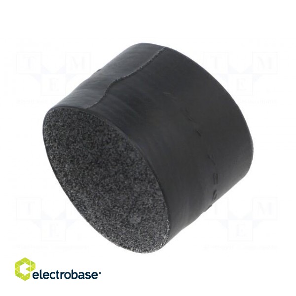 Heat shrink boot | straight,glued | L: 38.1mm | black | elastomer