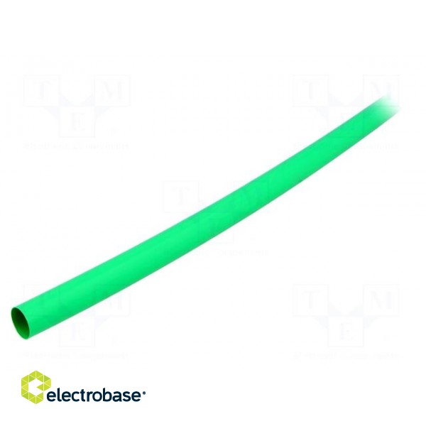 Heat shrink sleeve | 2: 1 | 12.7mm | L: 1.2m | green | polyolefine | 5pcs.