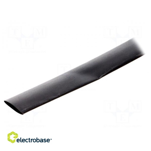 Heat shrink sleeve | 2: 1 | 12.7mm | L: 5m | black | Wall thick: 0.6mm paveikslėlis 2