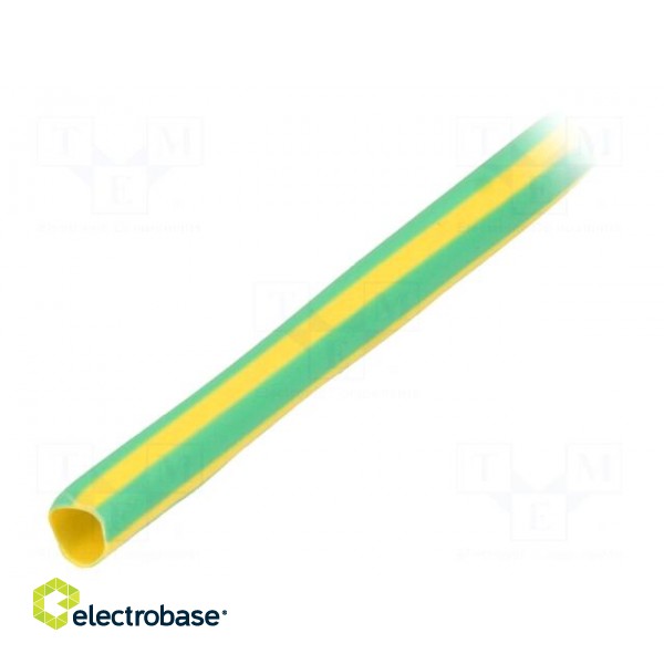 Heat shrink sleeve | 3: 1 | 3mm | L: 30m | yellow-green | Temp: -50÷135°C image 1