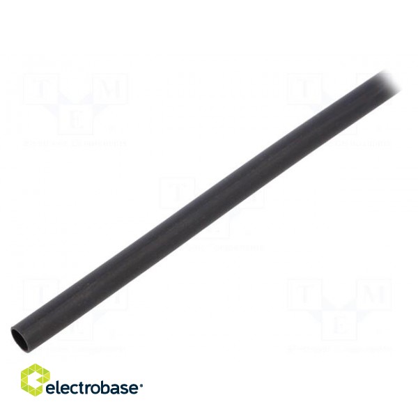 Heat shrink sleeve | glueless,dual wall | 4: 1 | 4mm | L: 1.2m | black