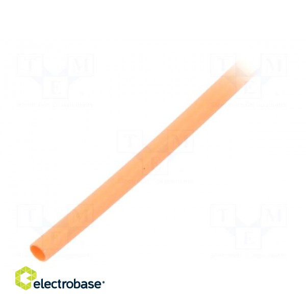 Heat shrink sleeve | glueless | 2: 1 | 1.6mm | L: 1m | orange