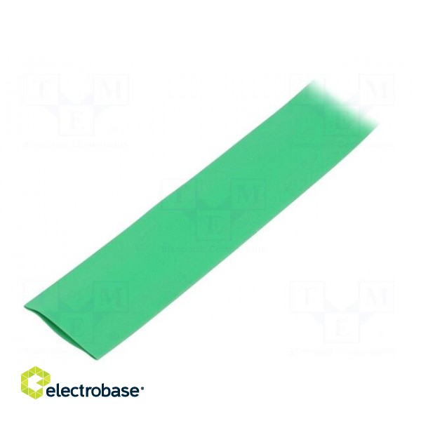 Heat shrink sleeve | glueless | 2: 1 | 19mm | green | polyolefine | reel