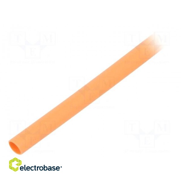 Heat shrink sleeve | glueless | 2: 1 | 2.4mm | L: 1m | orange