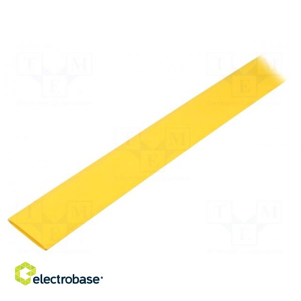 Heat shrink sleeve | glueless | 2: 1 | 3.2mm | L: 1m | yellow
