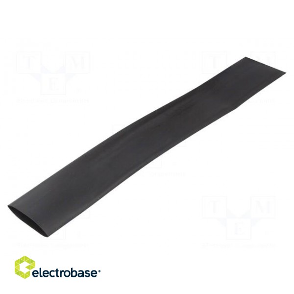 Heat shrink sleeve | glueless | 2: 1 | 25.4mm | L: 50m | black