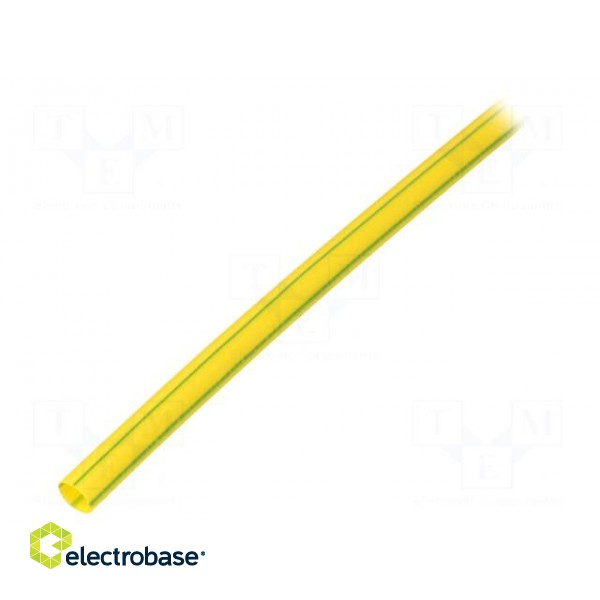 Heat shrink sleeve | glueless | 2: 1 | 4.8mm | L: 1m | yellow-green