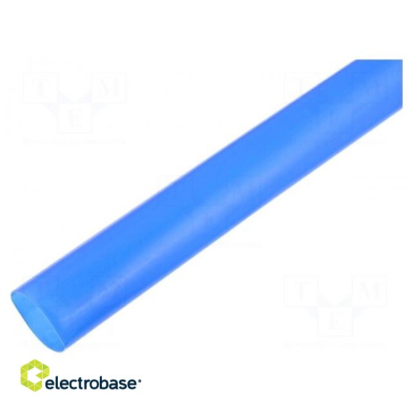 Heat shrink sleeve | glueless | 2: 1 | 15.8mm | L: 1m | blue | polyolefine