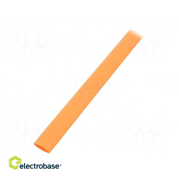 Heat shrink sleeve | glueless | 2: 1 | 9.5mm | L: 1m | orange