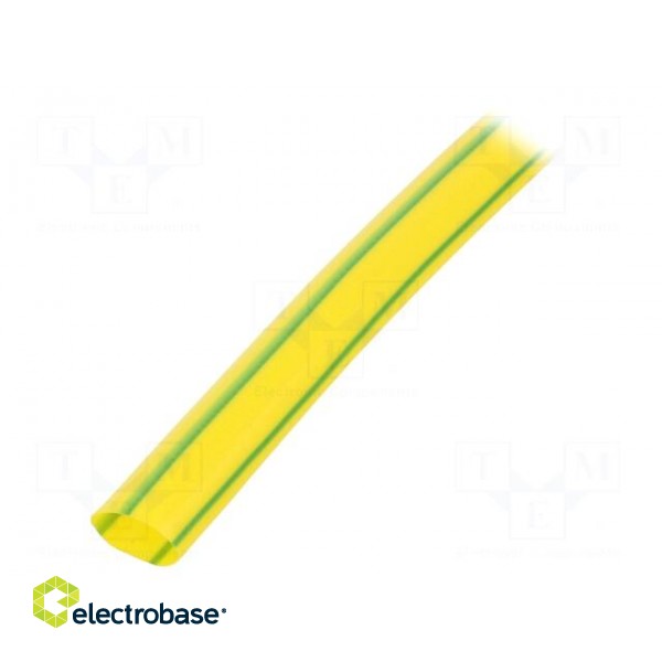 Heat shrink sleeve | glueless | 2: 1 | 9.5mm | L: 1m | yellow-green