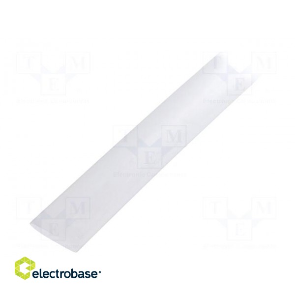 Heat shrink sleeve | glueless | 3: 1 | 18mm | L: 1.2m | transparent