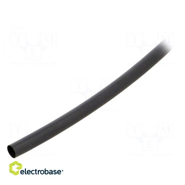 Heat shrink sleeve | glueless | 3: 1 | 4.5mm | black | polyolefine