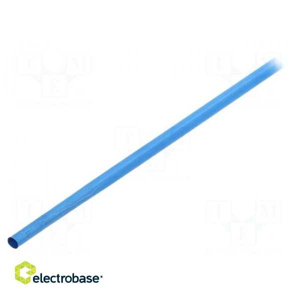 Heat shrink sleeve | glueless | 3: 1 | 6mm | L: 1.2m | blue | polyolefine