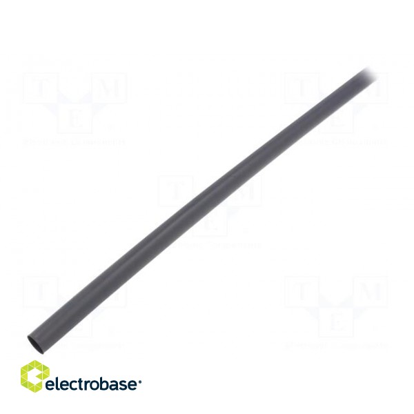 Heat shrink sleeve | glueless | 3: 1 | 9mm | L: 1.2m | black | polyolefine