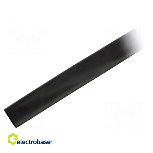 Heat shrink sleeve | glueless,flexible | 2: 1 | 12.7mm | black