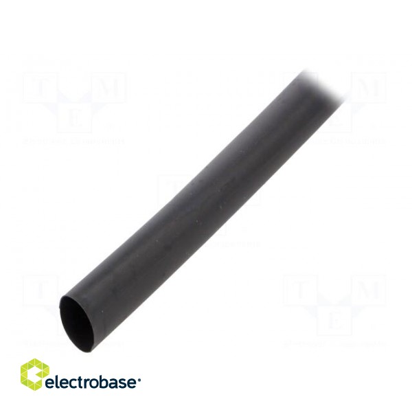 Heat shrink sleeve | glueless,flexible | 2: 1 | 12.7mm | L: 1.2m | black