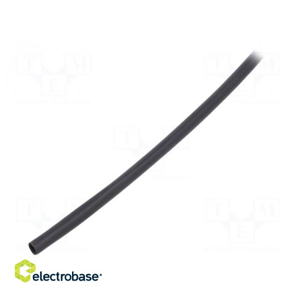 Heat shrink sleeve | glueless,flexible | 2: 1 | 2.4mm | black | RNF-100