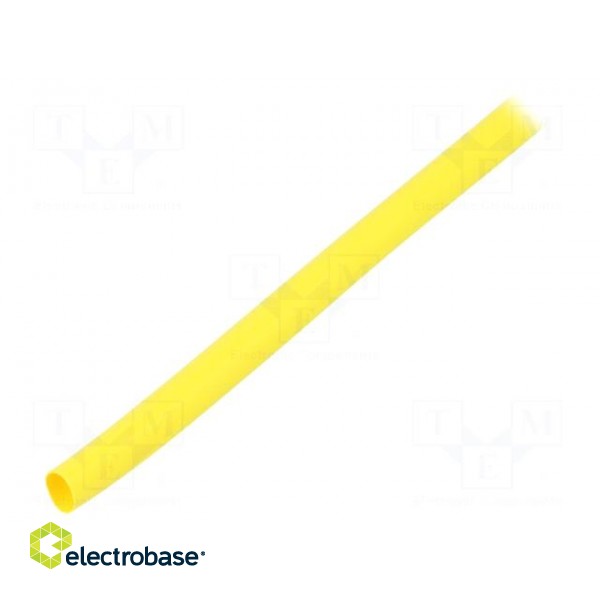 Heat shrink sleeve | flexible | 2: 1 | 6.4mm | L: 10m | yellow