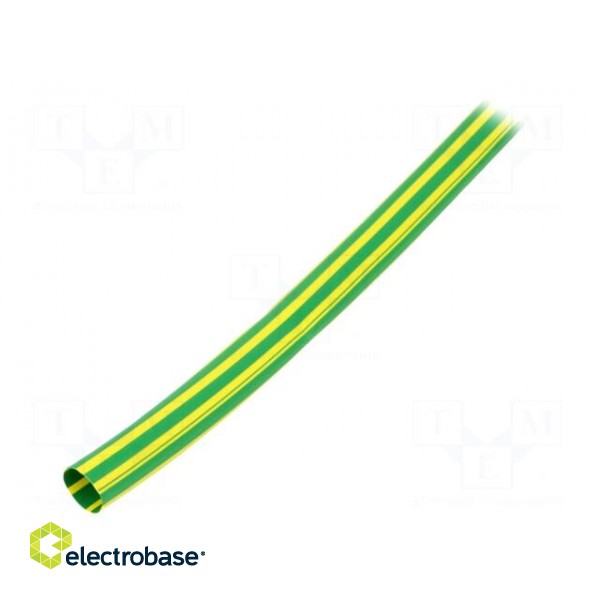 Heat shrink sleeve | flexible | 2: 1 | 9.5mm | L: 10m | yellow-green