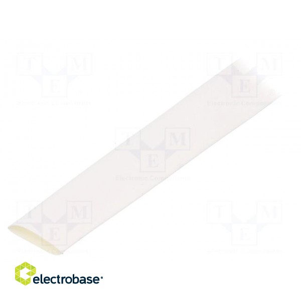 Heat shrink sleeve | glueless,flexible | 2: 1 | 9.5mm | white | RNF-100