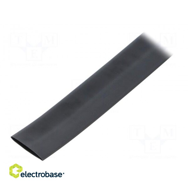 Heat shrink sleeve | glueless,flexible | 3: 1 | 18mm | L: 10m | black