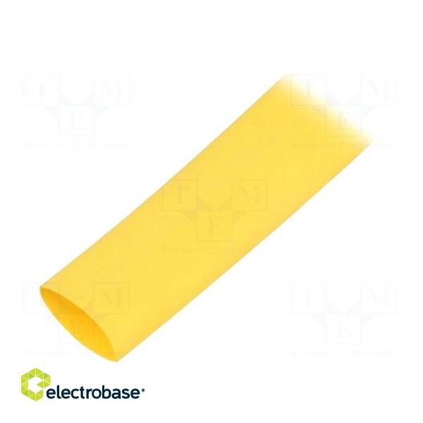 Heat shrink sleeve | thin walled | 3: 1 | 12mm | L: 30m | yellow